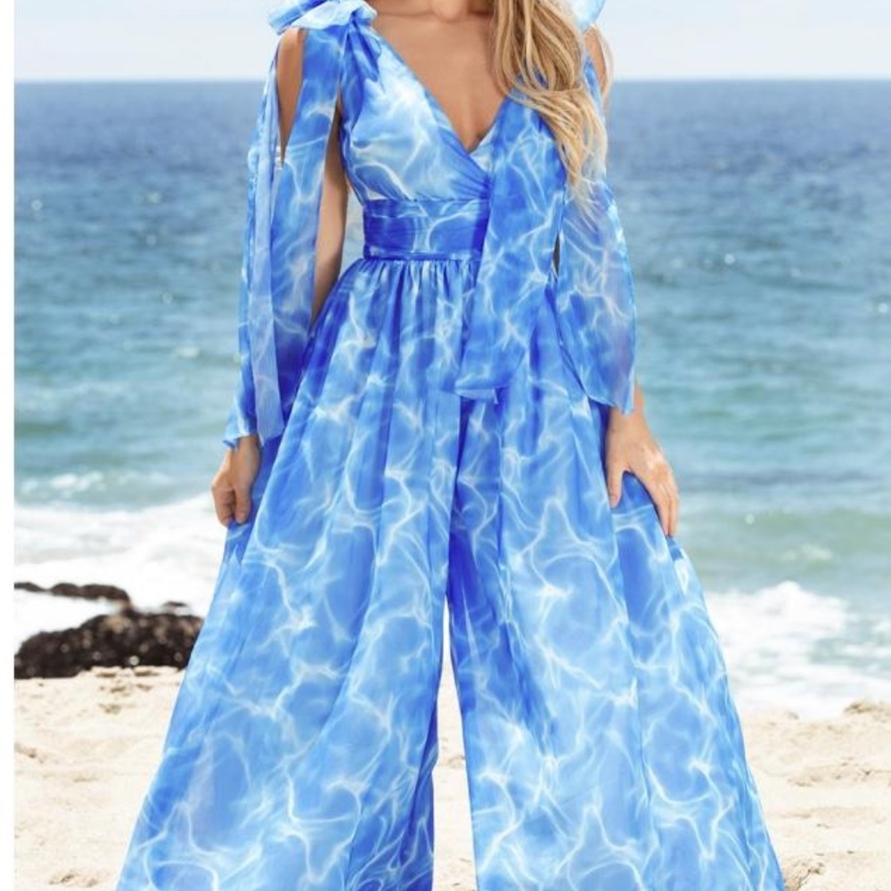 Wide leg Tyedye Jumpsuit